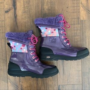 UGG Kids Butte II “Purple Velvet” Boots Size 5